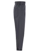 Brunello Cucinelli Track Five Pocket Trousers In Lightweight Poplin With Moniline