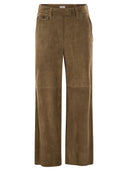 Brunello Cucinelli Wildleder Chino -Erntehose