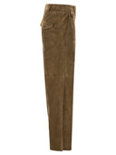 Brunello Cucinelli Wildleder Chino -Erntehose