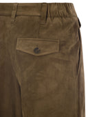 Brunello Cucinelli Wildleder Chino -Erntehose