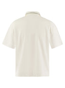 Brunello Cucinelli Cotton Piqué Polo Shirt With Shiny Collar Trim