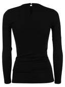 Brunello Cucinelli Ribbed Stretch Cotton Jersey T Shirt With Jewellery