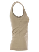 Brunello cucinelli stretch bawełniany bawełniany top koszulki z monile