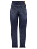 Brunello Cucinelli Five Pocket Leisure Fit Trousers In Lightweight Denim