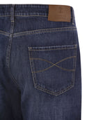 Brunello Cucinelli Five Pocket Leisure Fit Trousers In Lightweight Denim