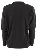 Brunello Cucinelli Cashmere Sweater With Neck Jewel