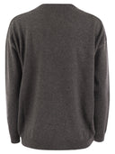 Brunello Cucinelli Cashmere Sweater With Shiny Neckline