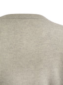 Brunello Cucinelli English Rib Cashmere Sweater With Monile