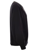 Brunello Cucinelli Cashmere Sweater With Precious Ribbed Neckline