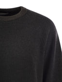 Brunello Cucinelli geribbeld kasjmier trui met ketting