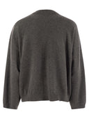 Brunello Cucinelli Cashmere Sweater With Breast Pocket And Necklace