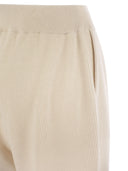 Brunello Cucinelli English Rib Cashmere Knit Trousers