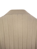 Brunello Cucinelli Cashmere v Neck Sweater med halskæde