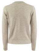 Brunello Cucinelli Cashmere -sweater med skinnende manchetdetaljer