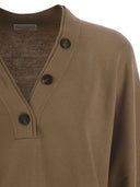 Brunello Cucinelli Cotton Sweater With Buttons