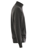 Brunello Cucinelli High Necked Cashmere Cardigan With Zip