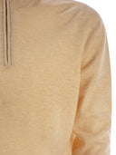 Brunello Cucinelli High Necked Cashmere Sweater With Zip Opening