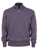 Brunello Cucinelli Cashmere Turtleeck Sweter z zamkiem błyskawicznym