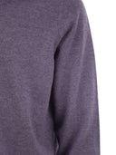 Brunello Cucinelli Cashmere Turtleeck Sweter z zamkiem błyskawicznym