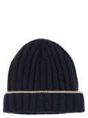 Brunello Cucinelli English Rib Cashmere Knit Beanie