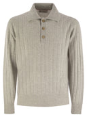 Brunello Cucinelli Cashmere Knit Polo Shirt