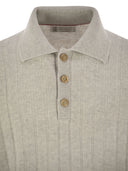 Brunello Cucinelli Cashmere Knit Polo Shirt