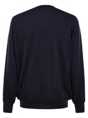 Brunello Cucinelli Crew Neck Sweater In Virgin Wool And Cashmere
