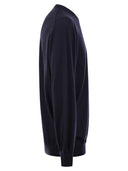 Brunello Cucinelli Crew Neck Sweater In Virgin Wool And Cashmere