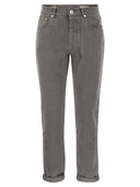 Brunello Cucinelli cinque pantaloni in denim tradizionali tascabili