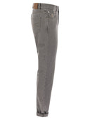 Brunello Cucinelli cinque pantaloni in denim tradizionali tascabili