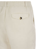 Brunello Cucinelli Bermuda -Shorts in leichter Délavé -Leinwand