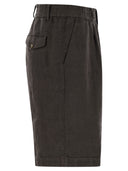 Brunello Cucinelli Bermuda Shorts w Light Délavé Linen Canvas