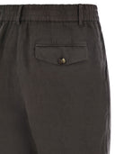 Brunello Cucinelli Bermuda Shorts w Light Délavé Linen Canvas