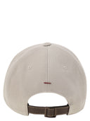Brunello Cucinelli Baseball Cap In Garment Dyed Twisted Cotton Gabardine With Embroidered Logo