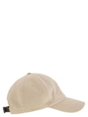 Brunello Cucinelli Baseball Cap In Garment Dyed Twisted Cotton Gabardine With Embroidered Logo