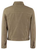 Brunello Cucinelli Four Pocket Jacket In Light, Garment Dyed Cotton Comfort Denim