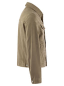 Brunello Cucinelli Four Pocket Jacket In Light, Garment Dyed Cotton Comfort Denim