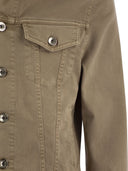 Brunello Cucinelli Four Pocket Jacket In Light, Garment Dyed Cotton Comfort Denim