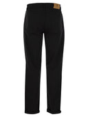 Brunello Cucinelli Five Pocket Traditional Fit Trousers In Light Comfort Dyed Denim