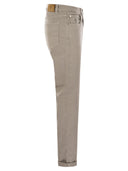 Brunello Cucinelli Five Pocket Traditional Fit Trousers In Light Comfort Dyed Denim