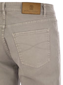 Brunello Cucinelli Five Pocket Traditional Fit Trousers In Light Comfort Dyed Denim