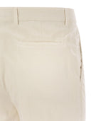 Brunello Cucinelli Leisure Fit Trousers In Garment Dyed Cotton Corduroy With Darts