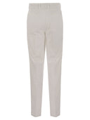 Brunello Cucinelli Leisure Fit Trousers In Garment Dyed Cotton Corduroy With Double Darts