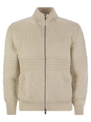 Brunello Cucinelli Cotton Heritage Stitch Cardigan With Zip