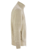 Brunello Cucinelli Cotton Heritage Stitch Cardigan With Zip