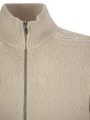 Brunello Cucinelli Cotton Heritage Stitch Cardigan With Zip
