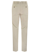 Brunello Cucinelli Italian Fit Cotton Gabardine Trousers