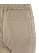 Brunello Cucinelli Leisure Fit Trousers In Linen And Cotton Gabardine