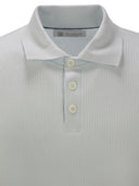 Brunello Cucinelli Ribbed Cotton Polo Style Jersey