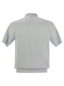 Polo a costola in cotone di Brunello Cucinelli